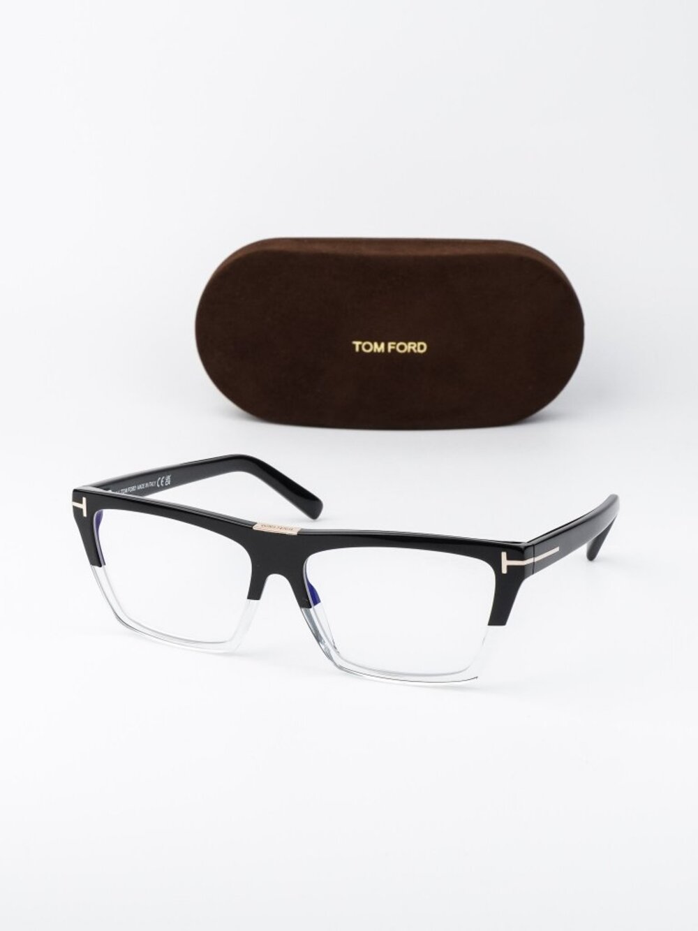 Tom Ford Women Eyeglasses Black Crystal Cat Eye FT5912-B 005 NEW AUTHENTIC